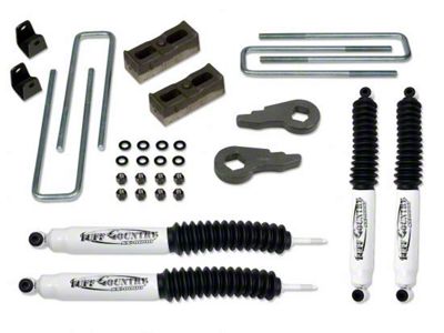 Tuff Country 2-Inch Suspension Lift Kit with Rear Lift Blocks and SX8000 Shocks; RPO Code FK or FF (07-10 Sierra 2500 HD)