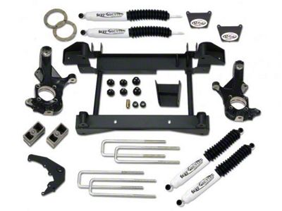 Tuff Country 4-Inch Suspension Lift Kit with SX8000 Shocks (07-10 4WD Sierra 2500 HD w/ 1-Piece Subframe)