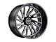 Tuff A.T. T2A True Left Directional Gloss Black Milled 8-Lug Wheel; 20x12; -45mm Offset (20-25 Sierra 3500 HD SRW)