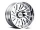 Tuff A.T. T2A True Right Directional Chrome 8-Lug Wheel; 20x12; -45mm Offset (20-25 Sierra 3500 HD SRW)