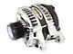 Tuff Stuff Performance Alternator with 6-Groove Pulley; 175 High Amp; Polished (11-15 3.7L, 5.0L F-150)