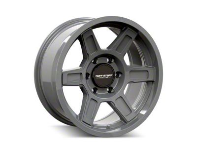 Tuff Stuff Overland Ascent Alpha Grey 6-Lug Wheel; 17x8.5; 0mm Offset (07-13 Silverado 1500)