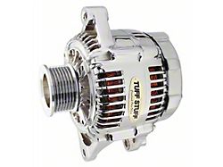 Tuff Stuff Performance Alternator with 7-Groove Pulley; 90 AMP; Chrome (99-01 3.9L, 5.2L, 5.9L Dakota)