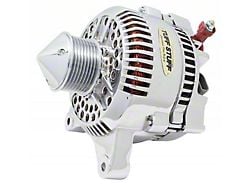 Tuff Stuff Performance Alternator with 8-Groove Bullet Pulley; 225 AMP; Chrome (97-02 4.6L F-150; 97-01 5.4L F-150)