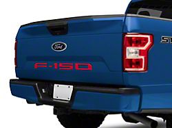 Tailgate Insert Letters; Matte Red (18-20 F-150 w/o Tailgate Applique)