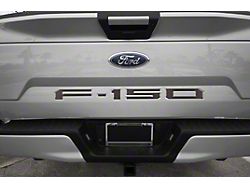 Tailgate Insert Letters; Stone Gray (18-20 F-150 w/o Tailgate Applique)