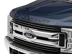 Hood Insert Letters; Gloss Black (17-22 F-350 Super Duty)