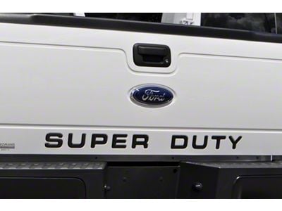 Tailgate Insert Letters; Domed Carbon Fiber (11-16 F-350 Super Duty)