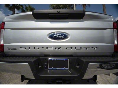 Tailgate Insert Letters; Domed Carbon Fiber (17-19 F-350 Super Duty)