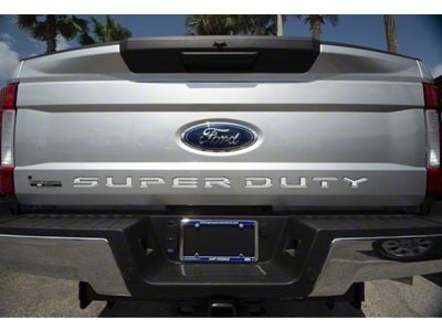 Tailgate Insert Letters; Gloss White (17-19 F-350 Super Duty)