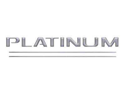 Tailgate Insert Letters; Turbo Silver (17-19 F-350 Super Duty Platinum)