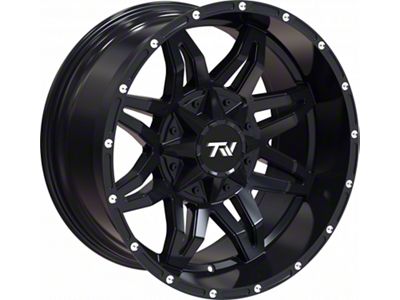 TW Offroad T2 Spider Gloss Black 6-Lug Wheel; 20x10; -12mm Offset (04-08 F-150)