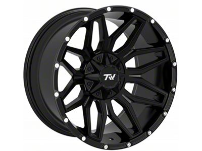 TW Offroad T3 Lotus Gloss Black 6-Lug Wheel; 20x10; -12mm Offset (04-08 F-150)