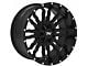 TW Offroad T8 Flame Gloss Black with Milled Spokes 6-Lug Wheel; 20x10; -12mm Offset (04-08 F-150)