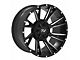 TW Offroad T12 Blade Gloss Black with Milled Spokes 6-Lug Wheel; 20x10; -12mm Offset (07-13 Sierra 1500)