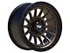 TW Offroad T22 Rotor Matte Black with Bronze 6-Lug Wheel; 17x9 ; 0mm Offset (07-13 Sierra 1500)