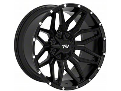 TW Offroad T3 Lotus Gloss Black 6-Lug Wheel; 20x10; -12mm Offset (07-13 Sierra 1500)