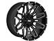 TW Offroad T3 Lotus Gloss Black with Milled Spokes 6-Lug Wheel; 20x9; 0mm Offset (07-13 Sierra 1500)