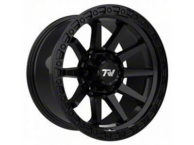 TW Offroad T21 Straight Matte Black 6-Lug Wheel; 17x9 ; 0mm Offset (07-14 Tahoe)