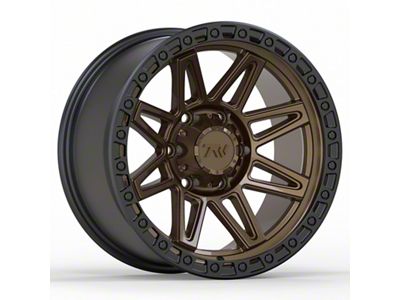 TW Offroad T23 Vector Matte Black with Bronze 6-Lug Wheel; 17x9 ; 0mm Offset (07-14 Tahoe)