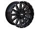 TW Offroad T5 Triangle Gloss Black with Milled Spokes 6-Lug Wheel; 20x10; -12mm Offset (07-14 Tahoe)