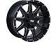 TW Offroad T9 Simple Gloss Black with Milled Spokes 6-Lug Wheel; 20x9; -12mm Offset (07-14 Tahoe)