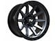 TW Offroad T21 Straight Matte Black with Gun Metal 6-Lug Wheel; 17x9 ; 0mm Offset (07-14 Yukon)