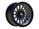 TW Offroad T22 Rotor Matte Black with Gun Metal 6-Lug Wheel; 17x9 ; 0mm Offset (07-14 Yukon)