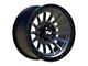 TW Offroad T22 Rotor Matte Black with Gun Metal 6-Lug Wheel; 17x9 ; 0mm Offset (14-18 Sierra 1500)