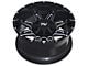 TW Offroad T1 Spear Gloss Black with Milled Spokes 6-Lug Wheel; 20x10; -12mm Offset (14-18 Silverado 1500)