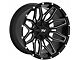 TW Offroad T3 Lotus Gloss Black with Milled Spokes 6-Lug Wheel; 22x12; -44mm Offset (19-23 Ranger)