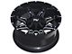 TW Offroad T1 Spear Gloss Black with Milled Spokes 6-Lug Wheel; 20x10; -12mm Offset (99-06 Silverado 1500)