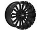 TW Offroad T6 Speed Gloss Black with Milled Spokes 6-Lug Wheel; 20x10; -12mm Offset (99-06 Silverado 1500)