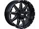 TW Offroad T9 Simple Gloss Black with Milled Spokes 6-Lug Wheel; 20x9; -12mm Offset (23-25 Canyon)