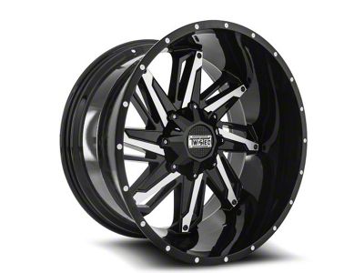 Twisted Off-Road T-22 Razor Gloss Black Machined 6-Lug Wheel; 20x9; 18mm Offset (04-08 F-150)