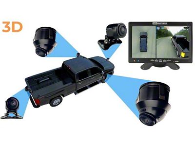 360 Degree Pickup Truck Camera System (Universal; Some Adaptation May Be Required)