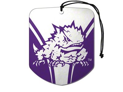 Air Fresheners with Texas Christian University Logo; Purple