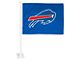 Car Flag with Buffalo Bills Logo; Blue (Universal; Some Adaptation May Be Required)