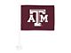 Car Flag with Texas A&M University Logo; Maroon (Universal; Some Adaptation May Be Required)