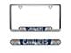 Embossed License Plate Frame with University of Virginia Logo; Chrome (Universal; Some Adaptation May Be Required)