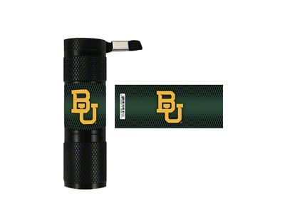 Flashlight with Baylor University Logo; Green