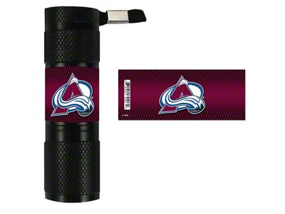 Flashlight with Colorado Avalanche Logo; Burgandy