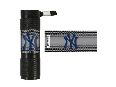 Flashlight with New York Yankees Logo; Silver