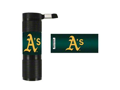 Flashlight with Oakland Athletics Logo; Green