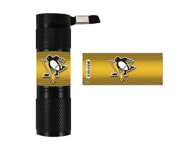 Flashlight with Pittsburgh Penguins Logo; Yellow