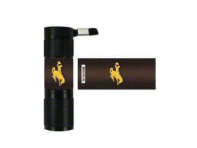 Flashlight with University of Wyoming Logo; Brown