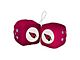 Fuzzy Dice with Arizona Cardinals Logo; Red (Universal; Some Adaptation May Be Required)