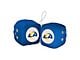 Fuzzy Dice with Los Angeles Rams Logo; Blue (Universal; Some Adaptation May Be Required)