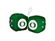 Fuzzy Dice with University of Oregon Logo; Green (Universal; Some Adaptation May Be Required)