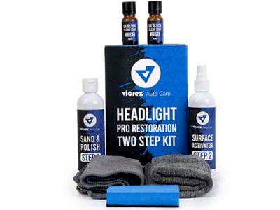 Headlight Pro Restoration Two Step Kit